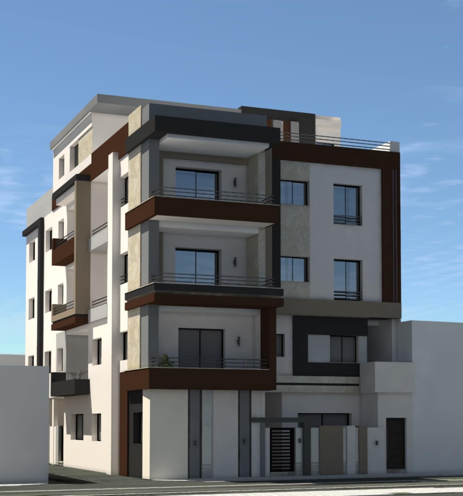 Hammam El Ghezaz Ezzahra Vente Appart. 1 pice Des appartements  vue sur mer  ezzahra klibia