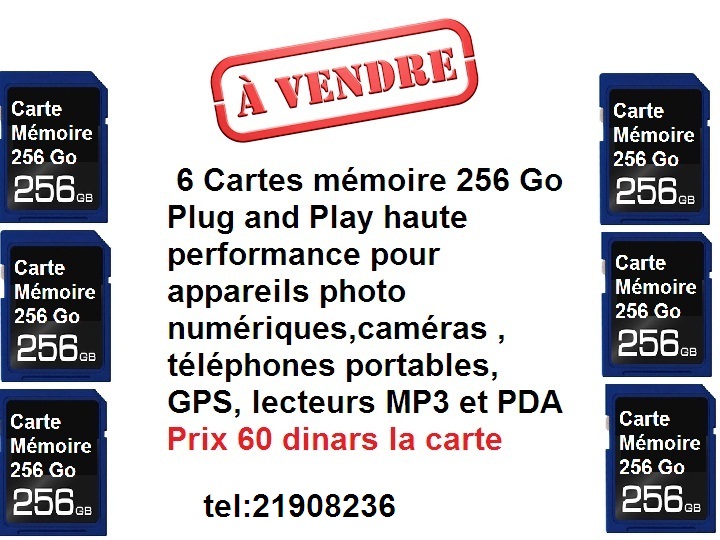 Gafsa Sud Cite Des Jeunes Mmoires Autre Cartes memoire 256go