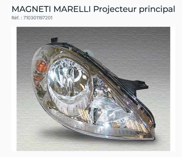 La Marsa&nbsp;Berge Du Lac&nbsp;Pi�ces D�tach�es&nbsp;Optiques et Phares&nbsp;Phare av gauche mercedes classe a w169