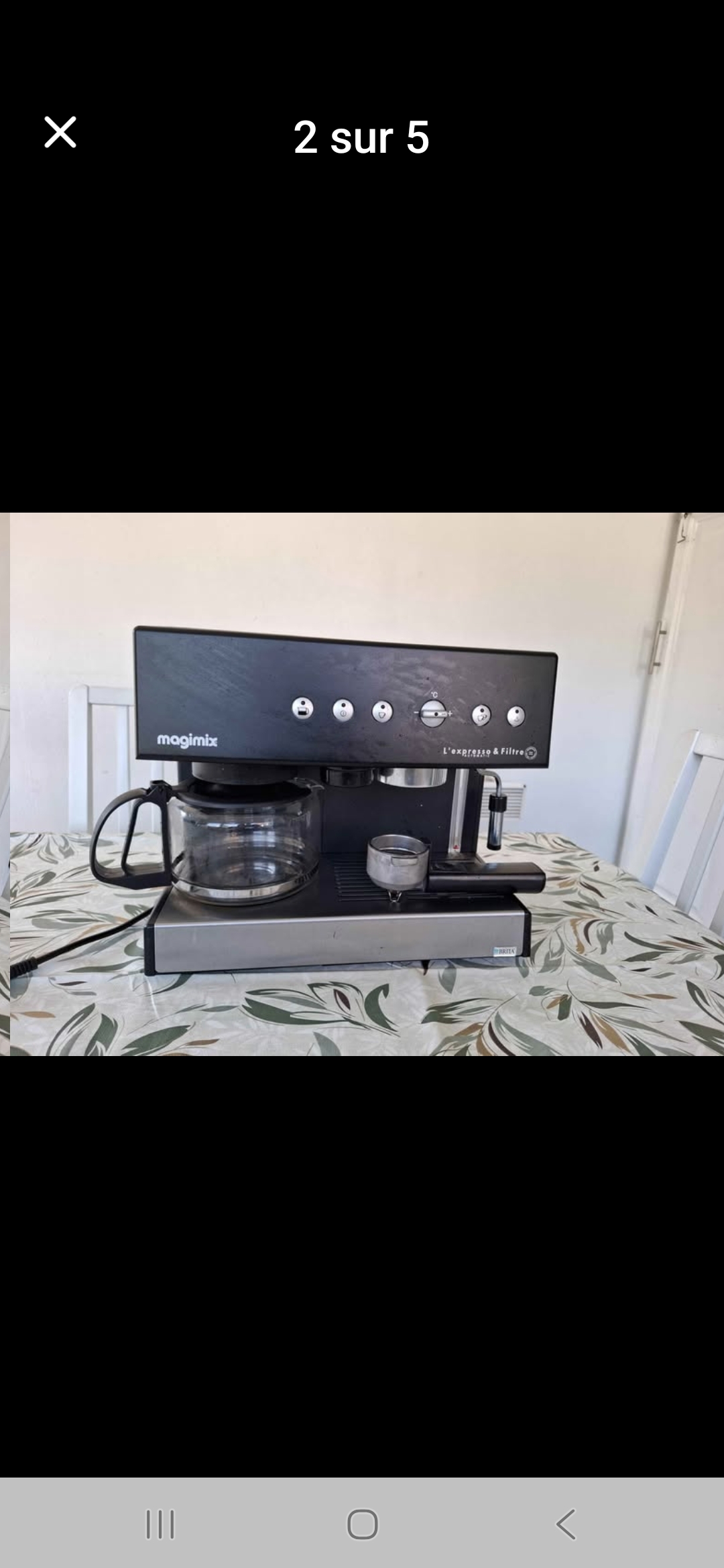 Mannouba&nbsp;La Mannouba&nbsp;Cafeti�re & expresso&nbsp;Autre&nbsp;Cafetiere expresso cappucino magimix