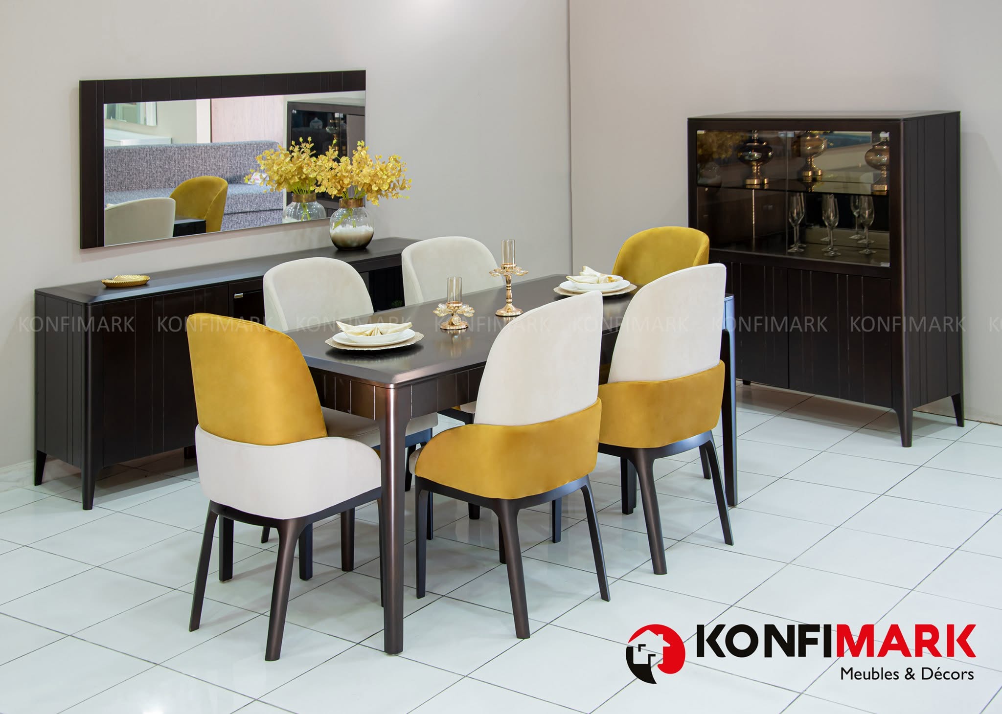 El Mourouj&nbsp;El Mourouj&nbsp;Salon - Salle � manger &nbsp;Salle � manger&nbsp;Magnifique salle � manger bistrot konfimark